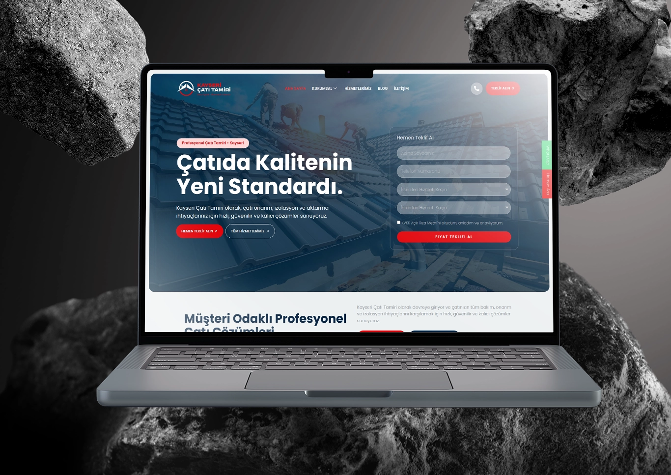 Kayseri Çatı Tamiri Web Sitesi